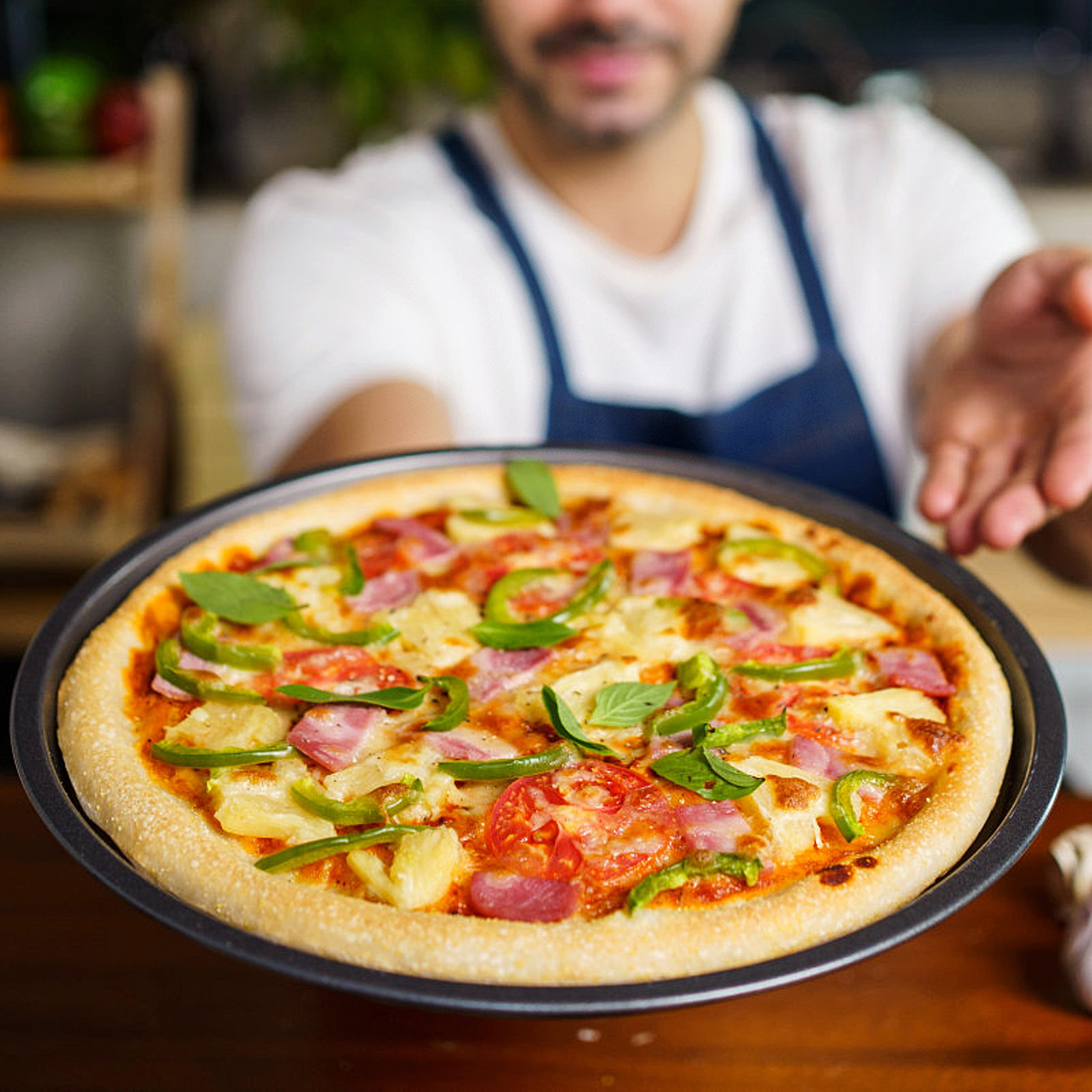 Round Nonstick Pizza Pan Carbo - огляд і ціна Kitchen Baking Pan