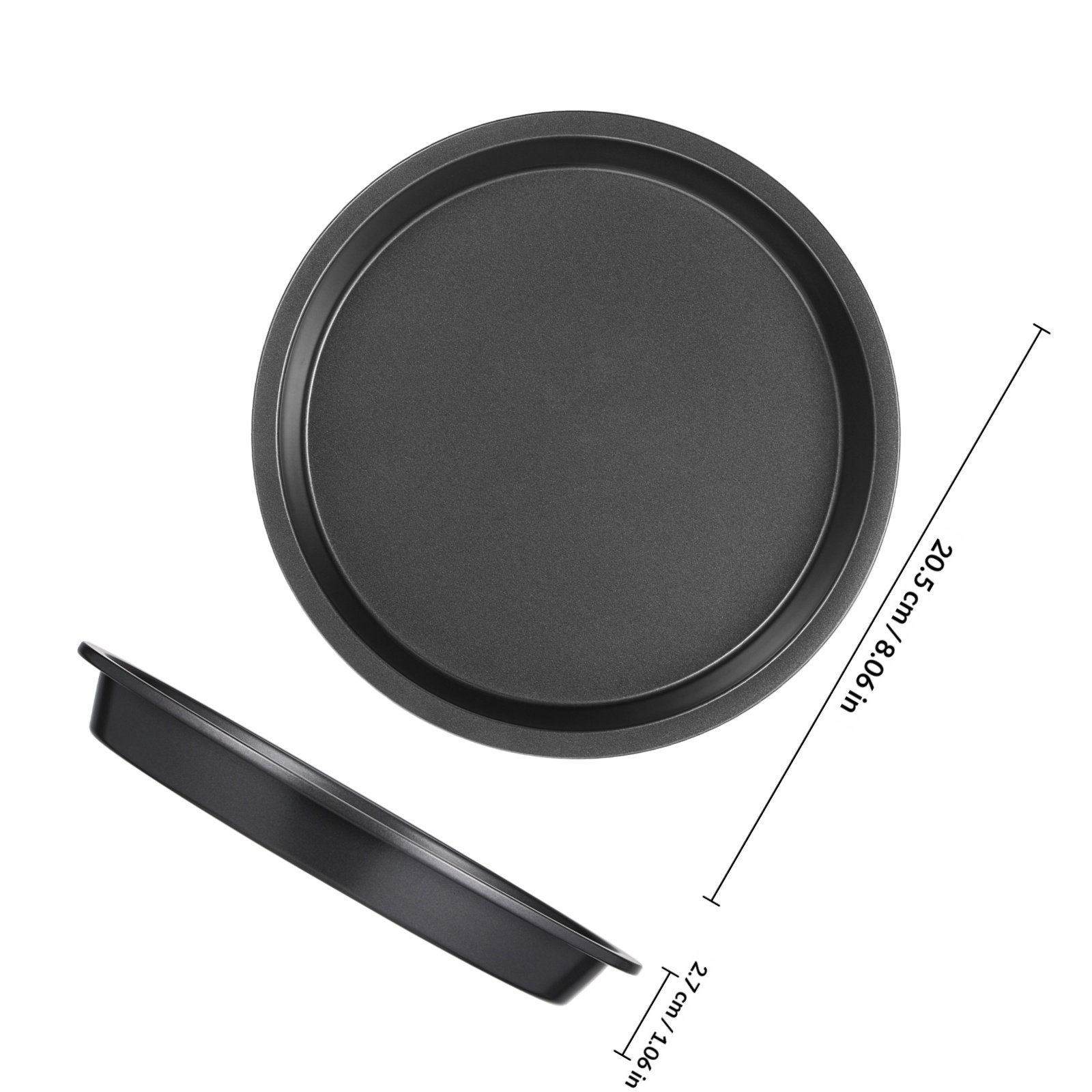 Round Nonstick Pizza Pan Carbo - огляд і ціна Kitchen Baking Pan