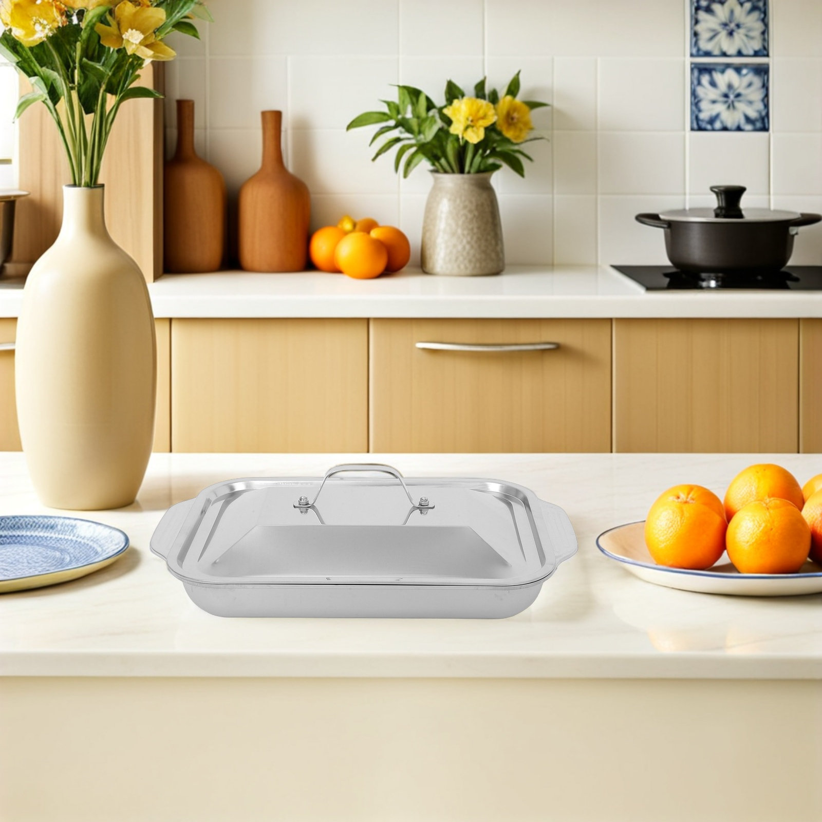 Stainless Steel Rectangular Gr - огляд і ціна Kitchen Baking Dishes