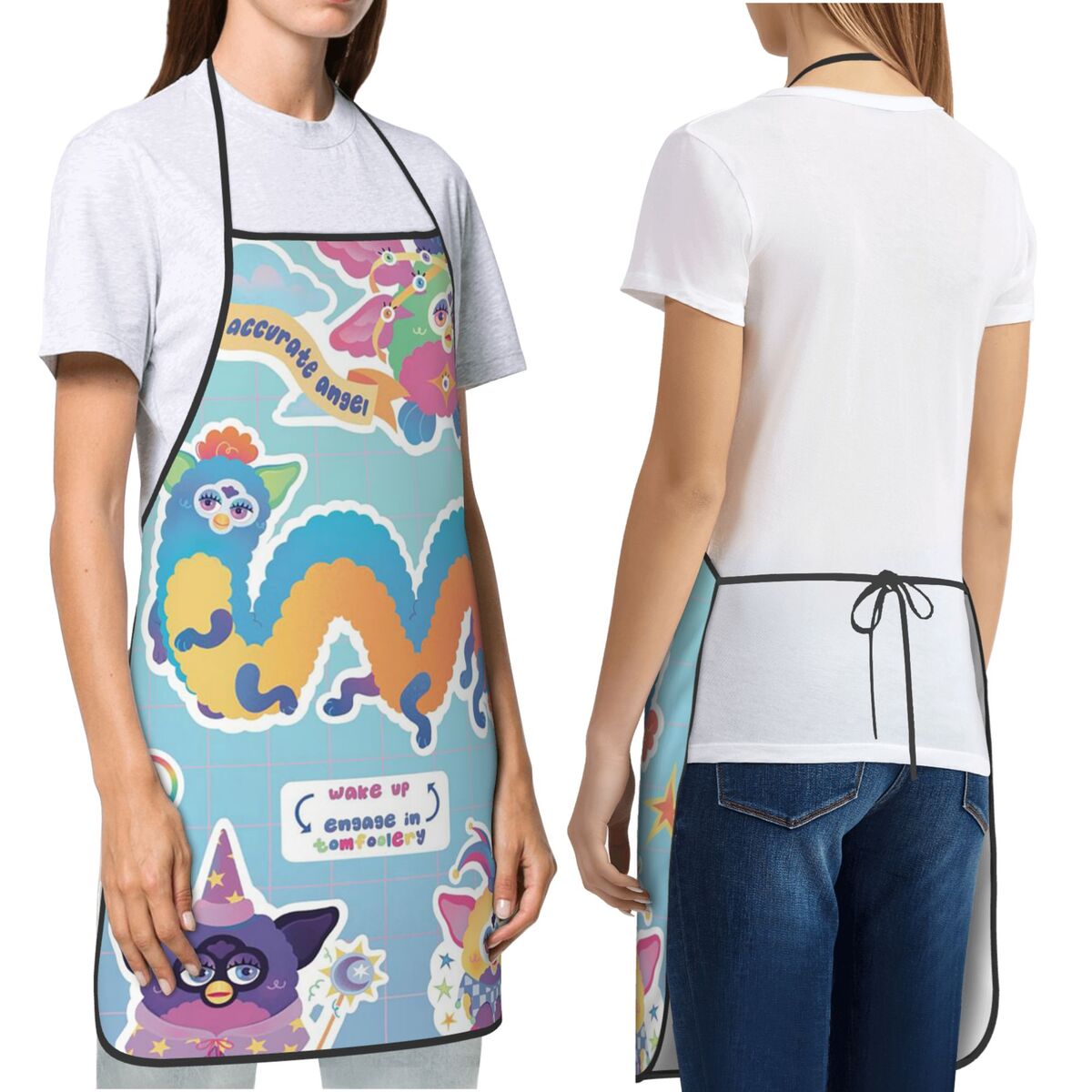 Nightmare Furby Cartoon Aprons - огляд і ціна Kitchen Nightmares Baking