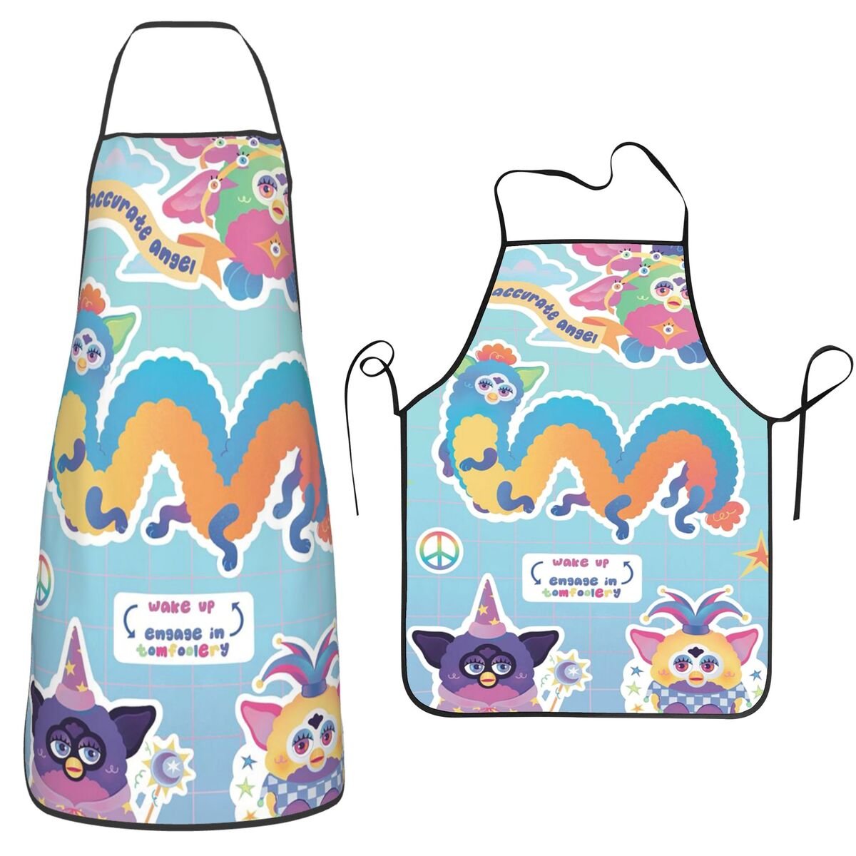 Nightmare Furby Cartoon Aprons - огляд і ціна Kitchen Nightmares Baking