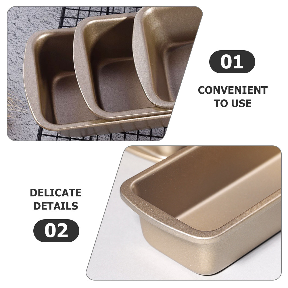 3Pcs Rectangular Loaf Pan Carb - огляд і ціна Kitchen Baking Pan